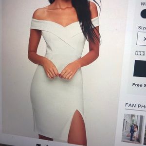 Off-The-Shoulder White Dress
